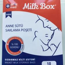 Milk Box Anne Sütü Saklama Poşeti 10' lu 200 ml