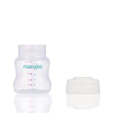 Mamajoo Anne Sütü ve Mama Saklama Seti 4x150 ml | Biberon ve Göğüs Pompası Uyumlu Kapaklı Saklama Kabı