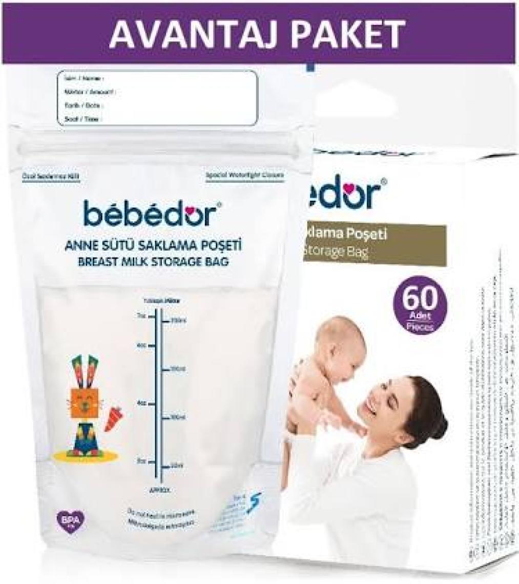 Bebedor Anne Sütü Saklama Poşeti 20 x 3'lü