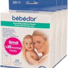 Bebedor Anne Sütü Saklama Poşeti 20 x 3'lü
