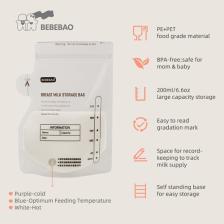 Bebebao Anne Sütü Saklama Poşeti 200 ml 10'lu