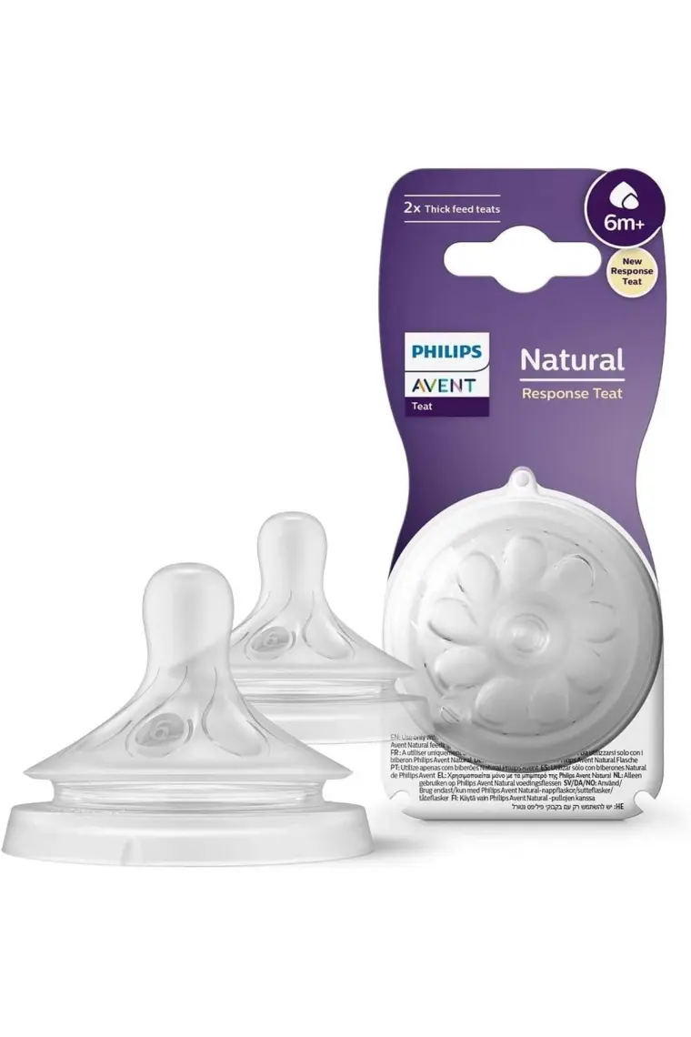 Philips Avent Natural Response 2'li Biberon Emziği, 6 Numara, 6+ Ay, SCY966/02