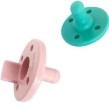 OİOİ 2'li 0 Ay+ Silikon Emzik Aqua Green-Pinky Pink