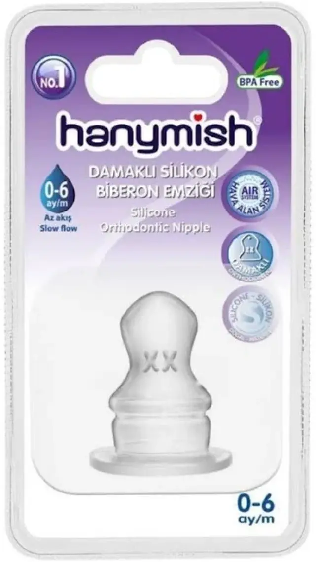 Hanymish Damakli Silikon Biberon Emziği No:1