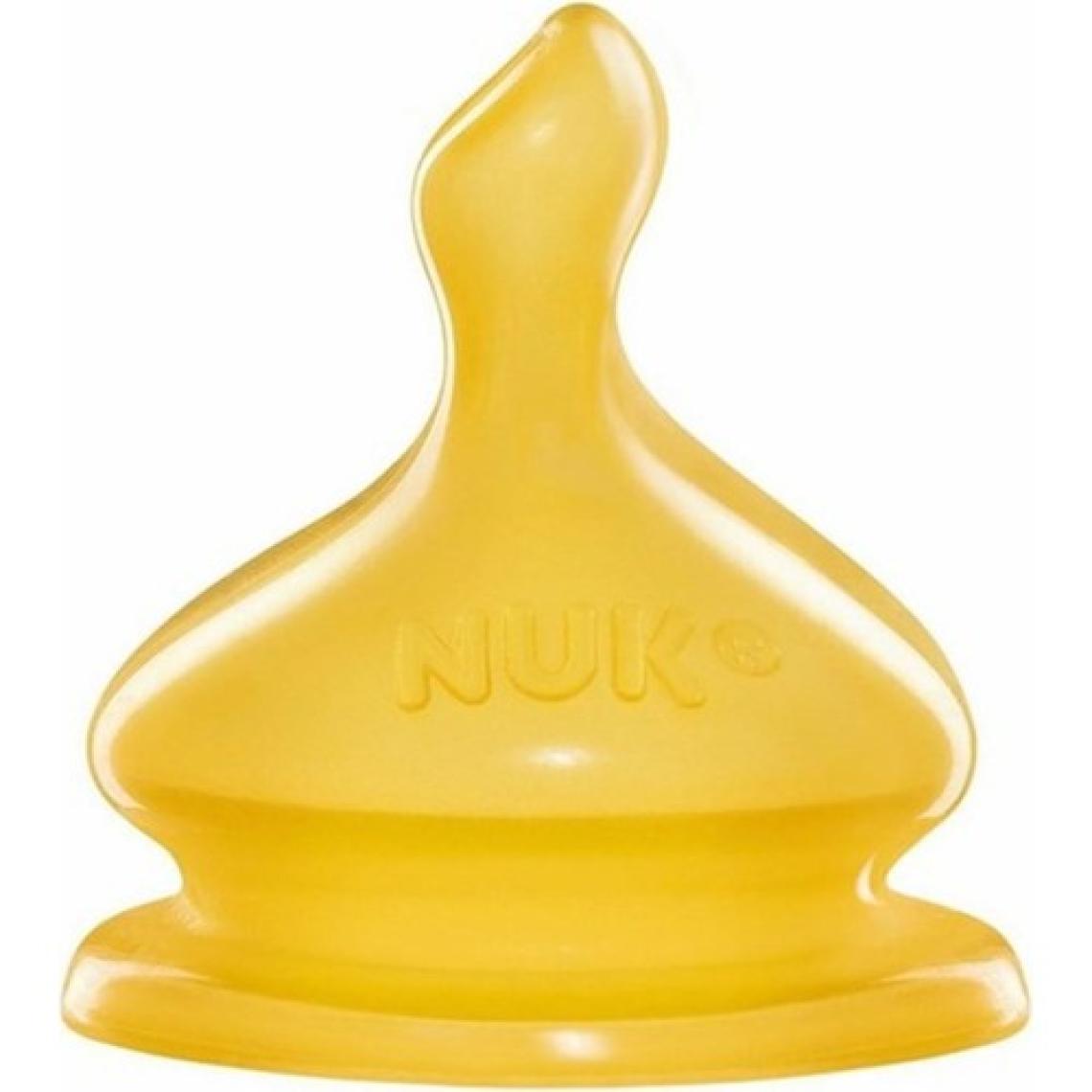 Nuk First Choice Plus Kauçuk Biberon Emziği 0+ Ay Orta Delik