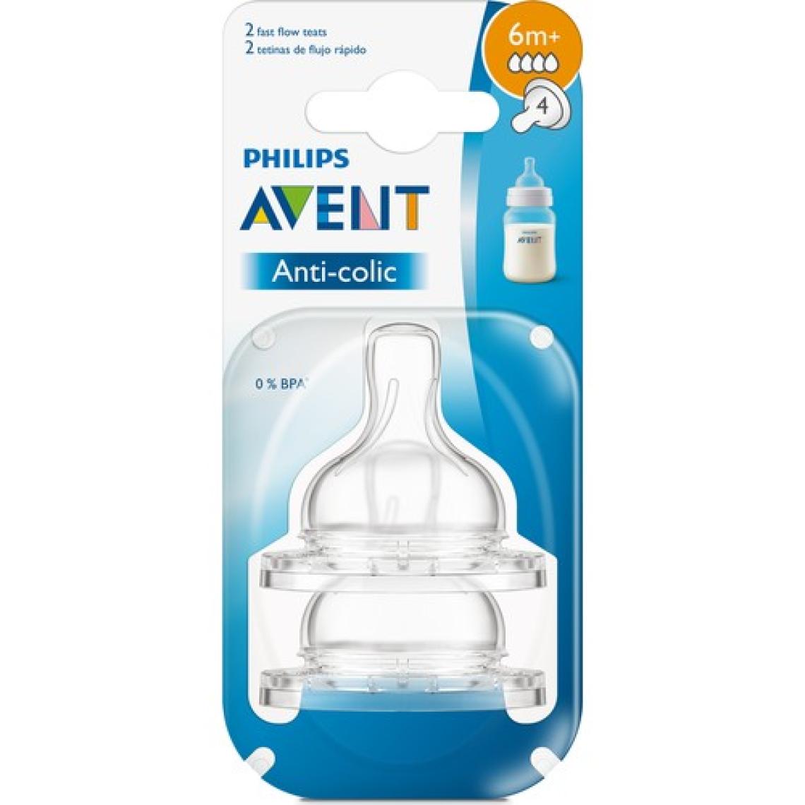 Philips Avent Anti-Kolik Biberon Emziği 6 ay+ 2'li SCF634/27