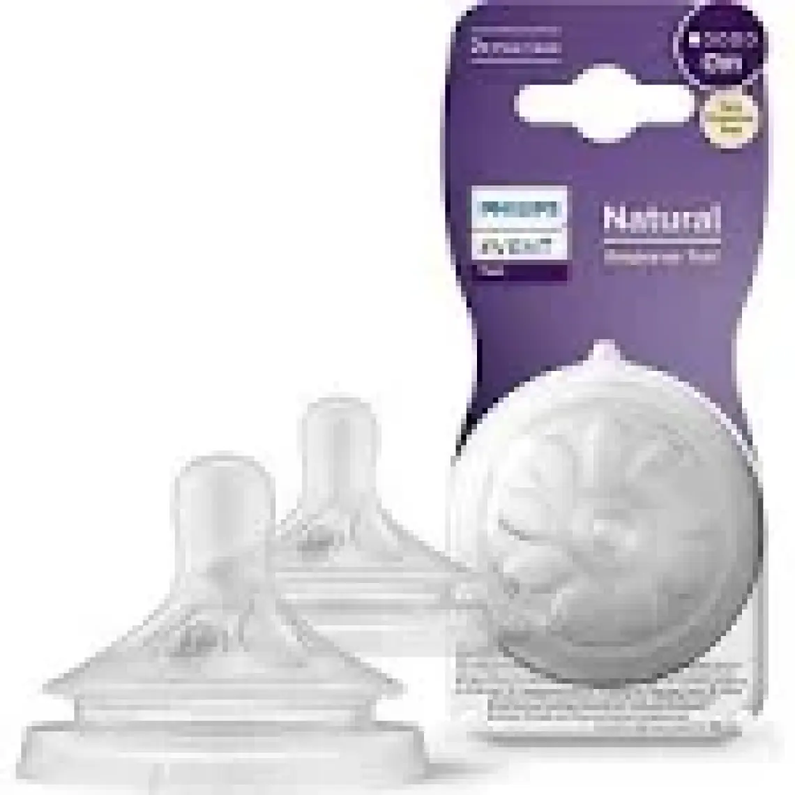 Philips Avent Natural Response 2'li Biberon Emziği, 1 Numara, 0 Ay+