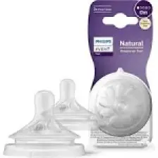 Philips Avent Natural Response 2'li Biberon Emziği, 1 Numara, 0 Ay+