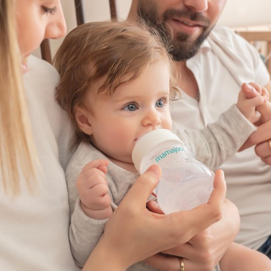 Mamajoo Anti-Kolik Biberon Emzikleri, 0 Ay+, Yavaş Akışlı, 2li Paket
