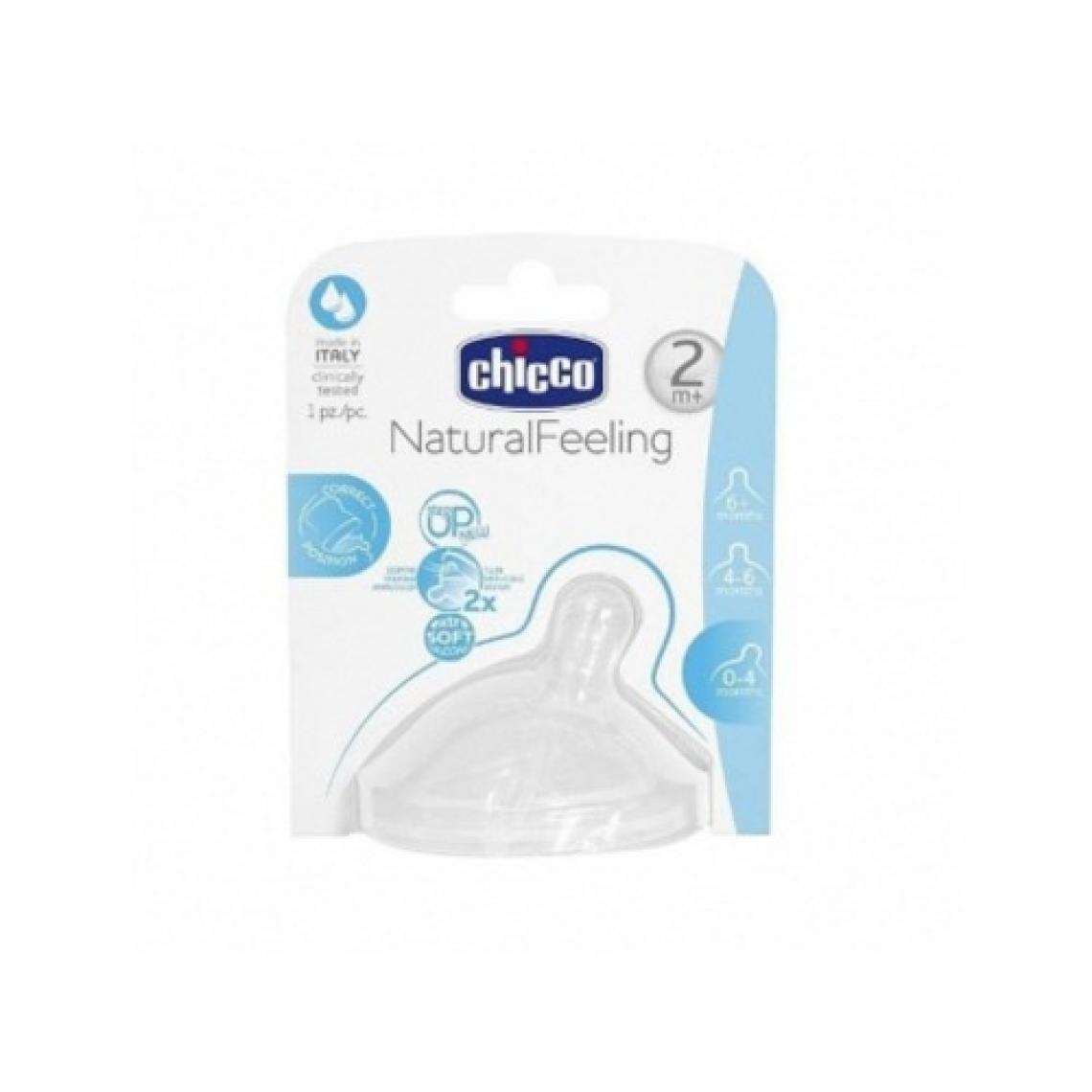 Chicco Natural Feeling Biberon Emziği 2 Ay+ Medium 1 Adet