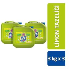 Ultra Yoğun Kıvamlı Çamaşır Suyu Limon Tazeliği 3 Kg X 3 Adet