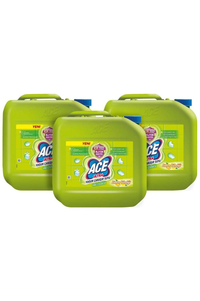 Ultra Yoğun Kıvamlı Çamaşır Suyu Limon Tazeliği 3 Kg X 3 Adet