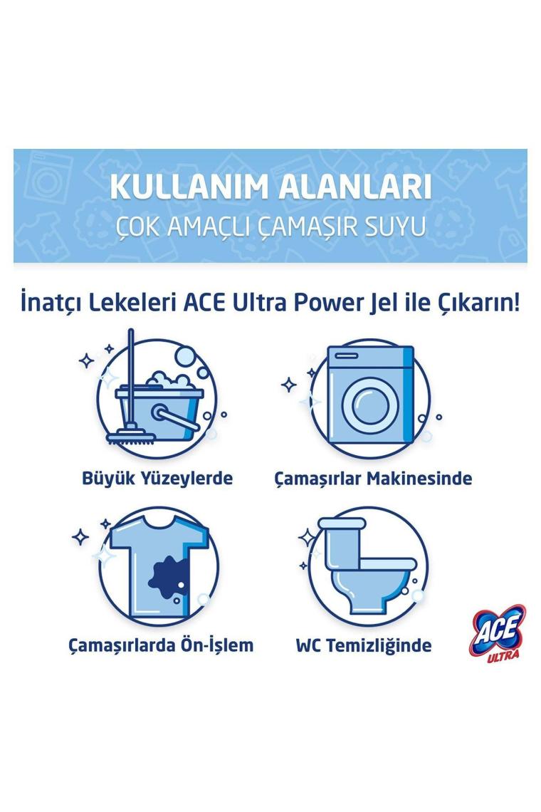 Ultra Yoğun Kıvamlı Çamaşır Suyu Dağ Tazeliği 810g X6