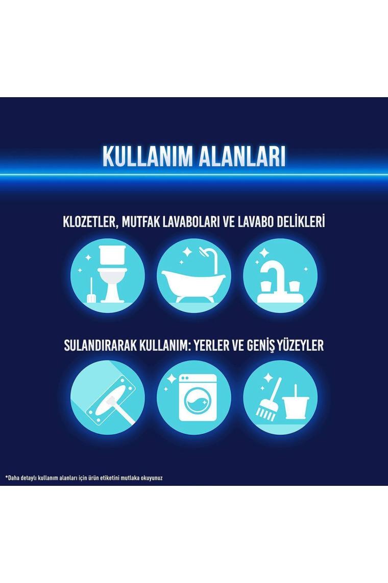 Çamaşır Suyu Yoğun Kıvamlı Okaliptus Ferahlığı 750 ml 6 Adet