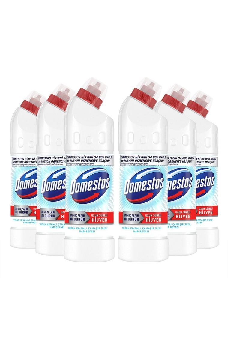 Yoğun Kıvamlı Çamaşır Suyu Kar Beyazı Maksimum Hijyen 750 ml 6 Adet