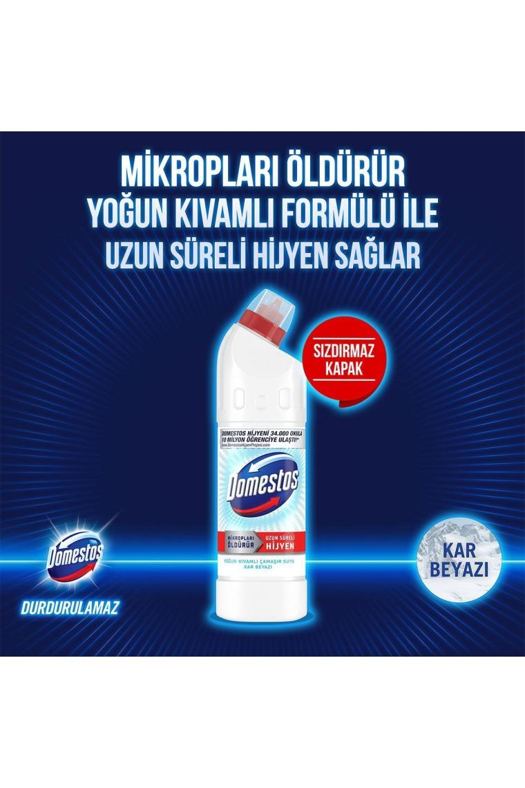 Yoğun Kıvamlı Çamaşır Suyu Kar Beyazı Maksimum Hijyen 750 ml 6 Adet
