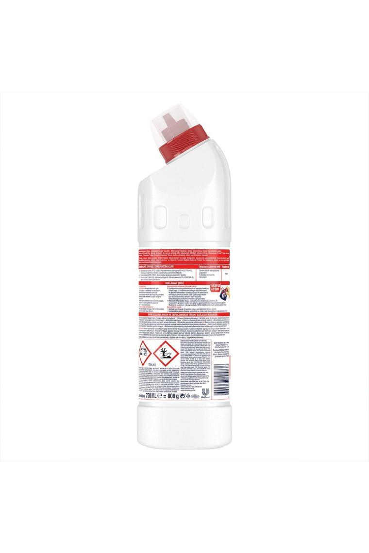 Yoğun Kıvamlı Çamaşır Suyu Kar Beyazı Maksimum Hijyen 750 ml 6 Adet