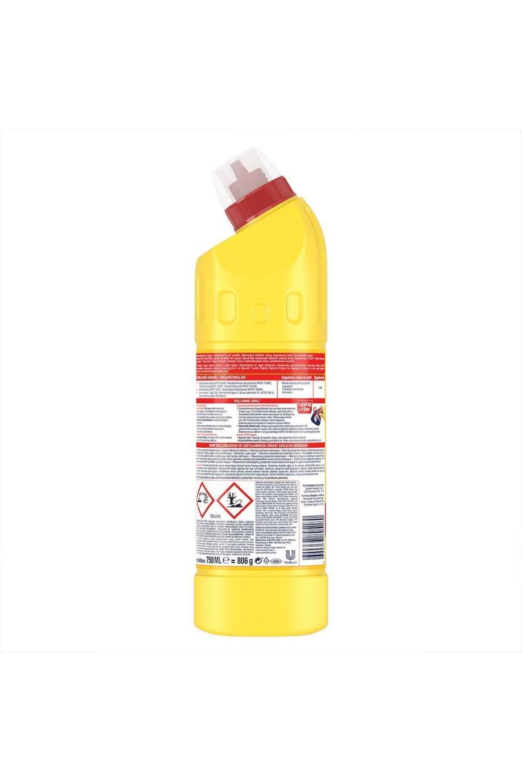 Çamaşır Suyu Limon Ferahlığı 750 ml 6 Adet