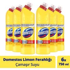 Çamaşır Suyu Limon Ferahlığı 750 ml 6 Adet