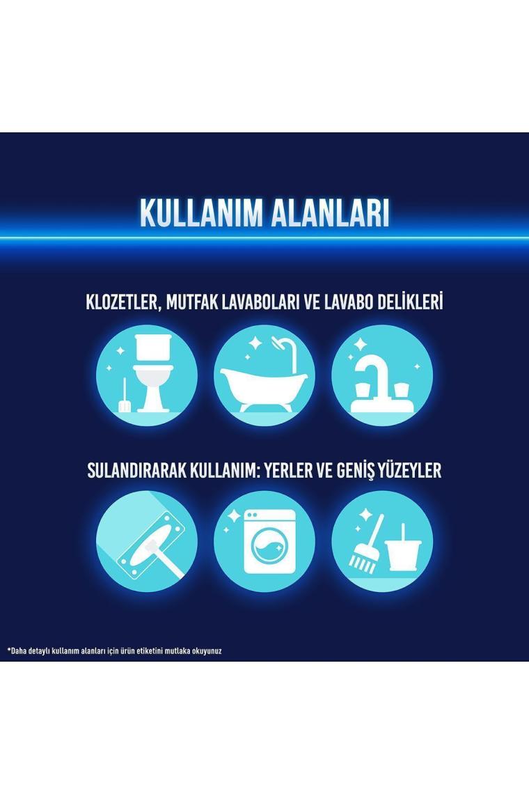 Yoğun Kıvamlı Çamaşır Suyu Dağ Esintisi Maksimum Hijyen 750 ml 6 Adet