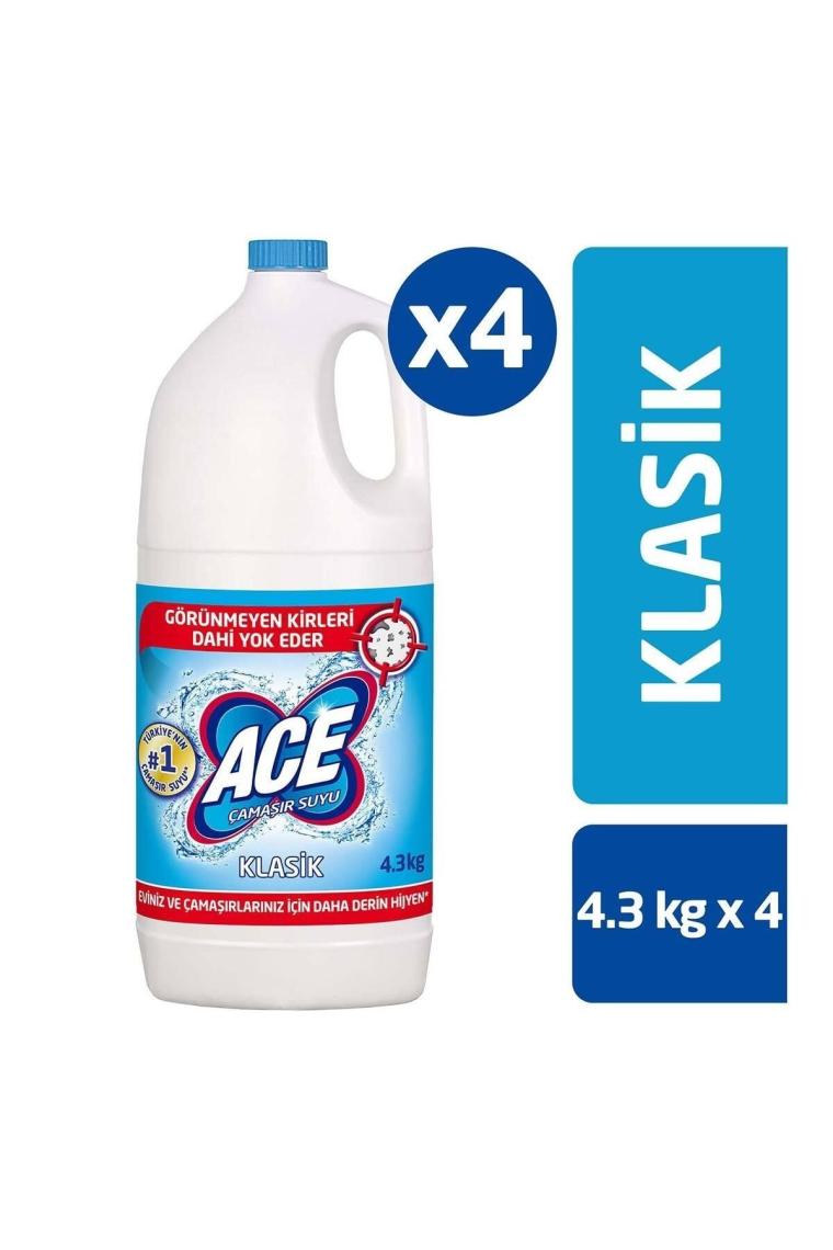 Klasik Çamaşır Suyu 17,2kg (4,3 Kg X 4)