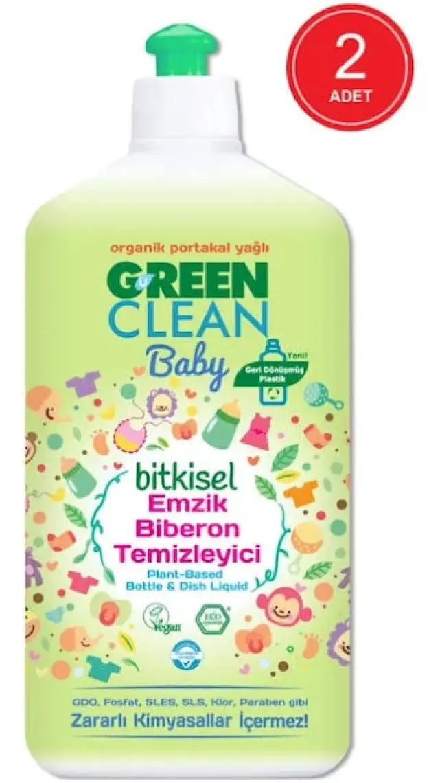 Green Clean Bitkisel Emzik Biberon Temizleyici 2 Adet