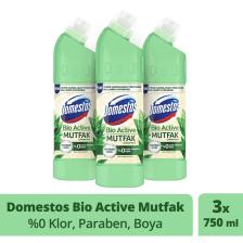 Çamaşır Suyu Bio Active Mutfak Yemek Hazırlanan Yüzeyler Için Kireç Sökücü 750 Mlx3