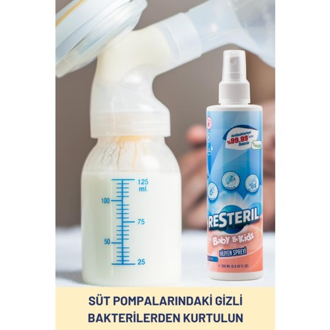 Resteril Hijyen Spreyi Baby&Kids 200ml Bebek Yenidoğan Dezenfektan Sprey Biberon Emzik Temizleyici