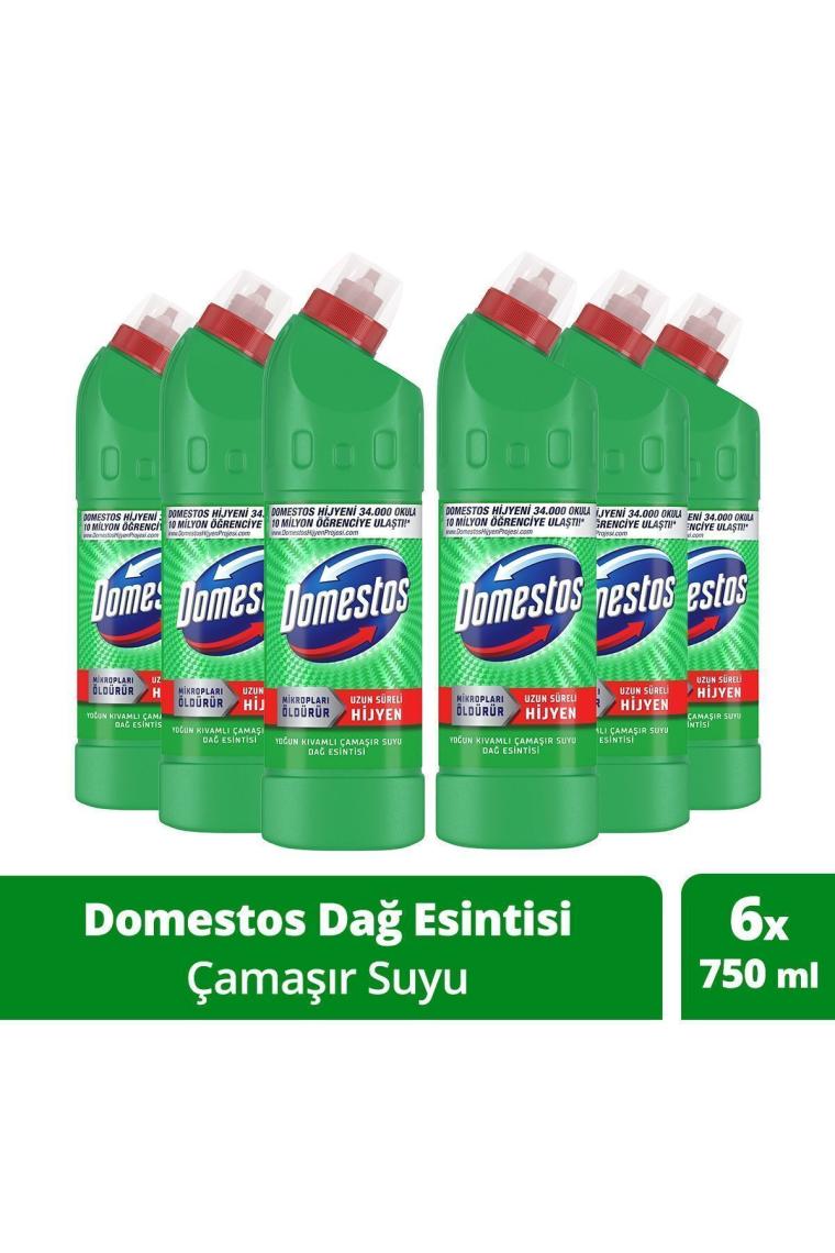 Yoğun Kıvamlı Çamaşır Suyu Dağ Esintisi Maksimum Hijyen 750 ml 6 Adet