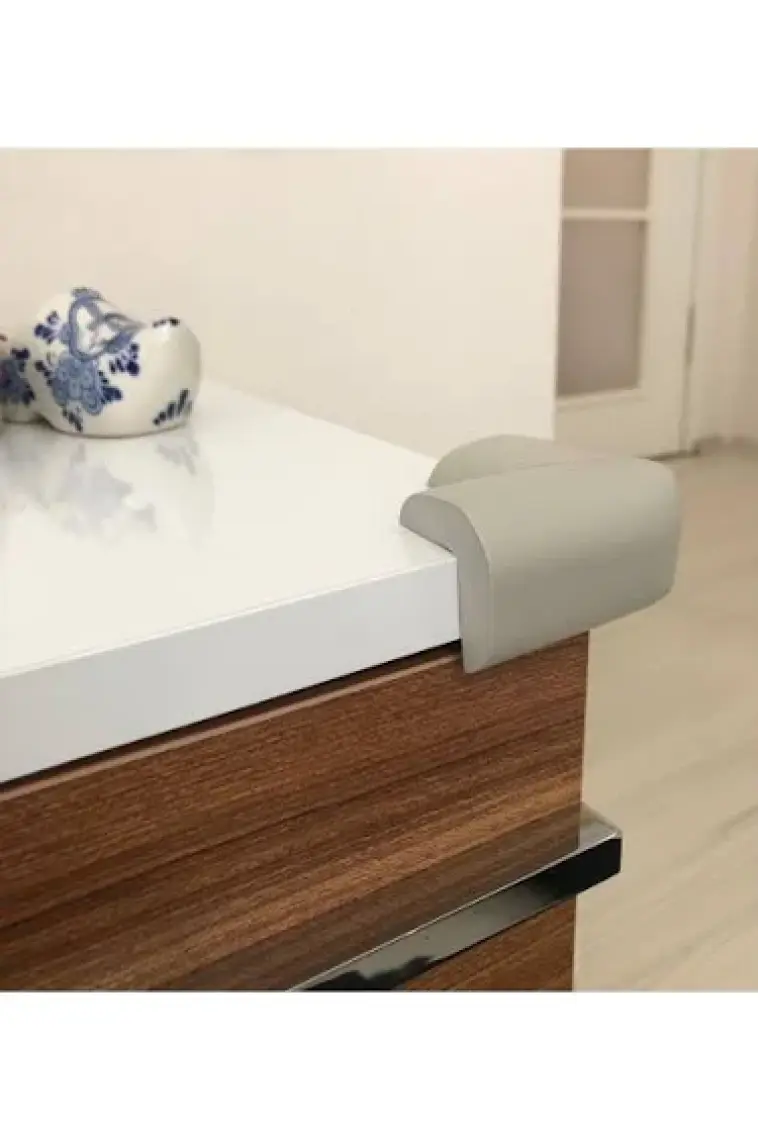 Evokids Kauçuk Köşe Koruyucu 4'lü (Gri)