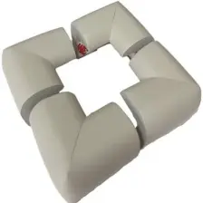 Evokids Kauçuk Köşe Koruyucu 4'lü (Gri)