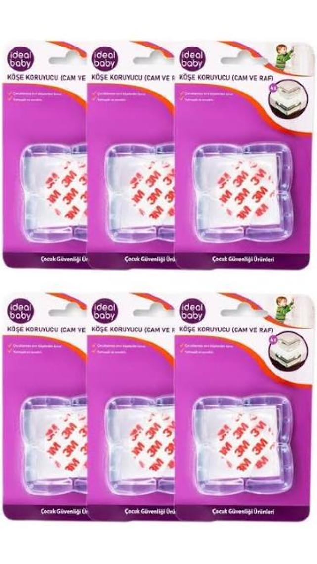 Ideal Baby 6 Paket Köşe Koruyucu (Cam ve Raf)