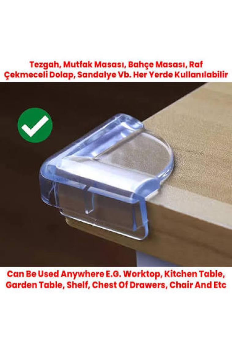 Ideal Baby 6 Paket Köşe Koruyucu (Cam ve Raf)