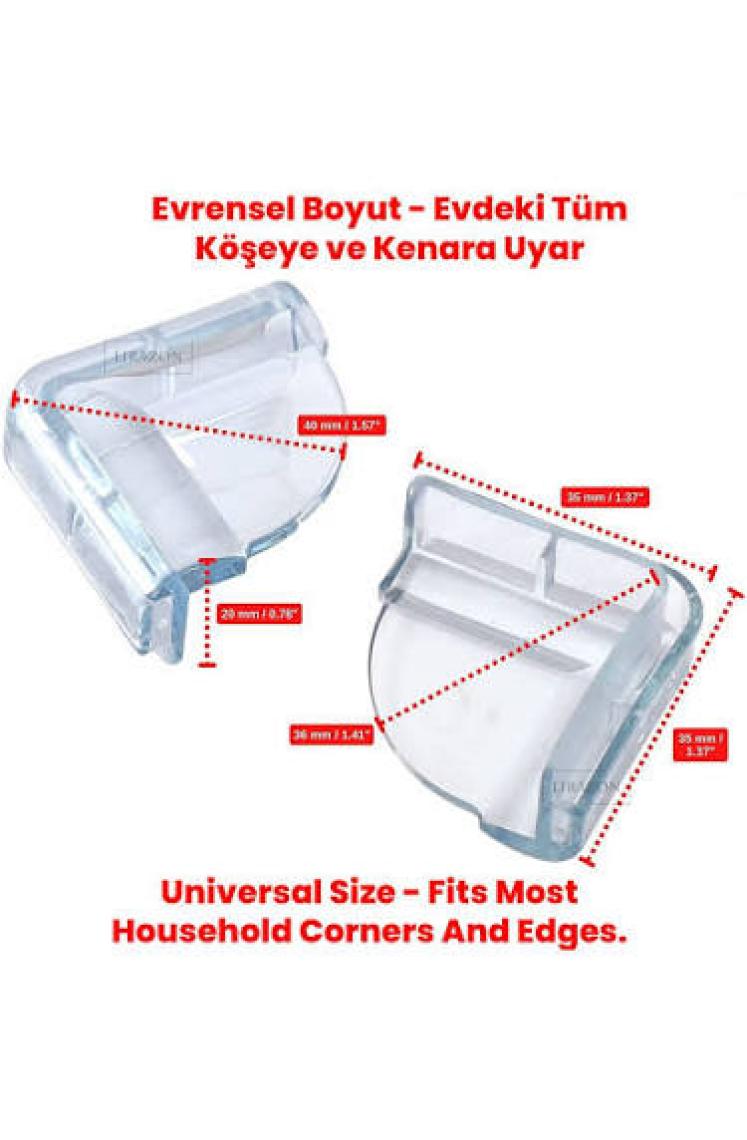 Ideal Baby 6 Paket Köşe Koruyucu (Cam ve Raf)