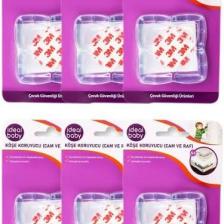 Ideal Baby 6 Paket Köşe Koruyucu (Cam ve Raf)
