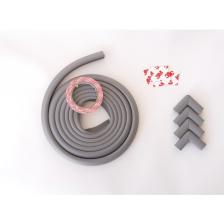 Agubugu Baby Slim (Ince) Kauçuk 2 Mt. Kenar + 4 Adet Köşe Koruyucu Set Gri