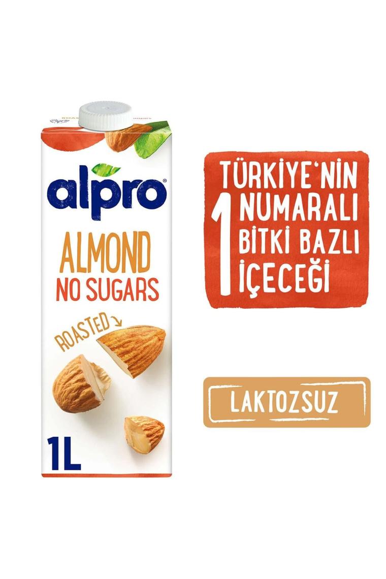 Alpro Şekersiz Badem Sütü 1 lt