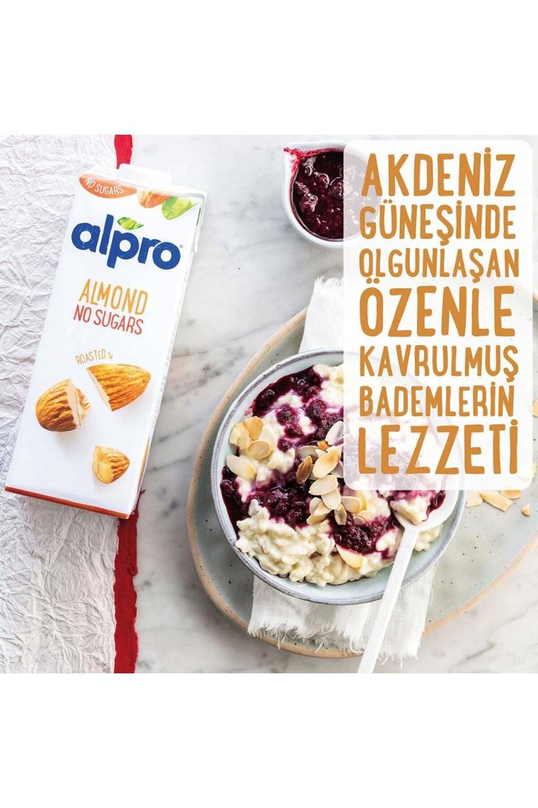 Alpro Şekersiz Badem Sütü 1 lt