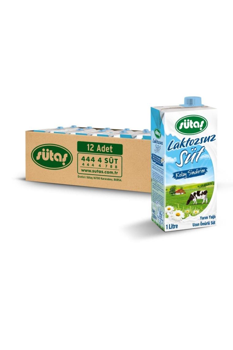 Laktozsuz Süt 1 L (12 adet)