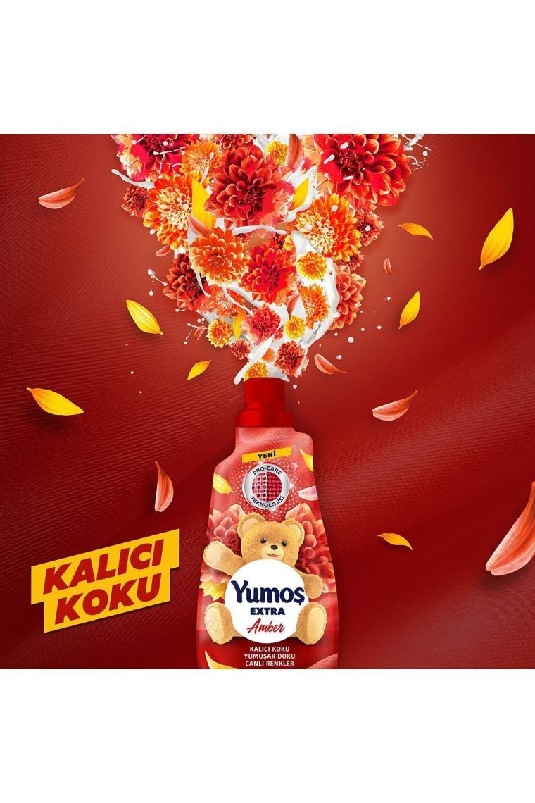 Extra Konsantre Çamaşır Yumuşatıcısı Amber 1440 ml 60 Yıkama 4adet