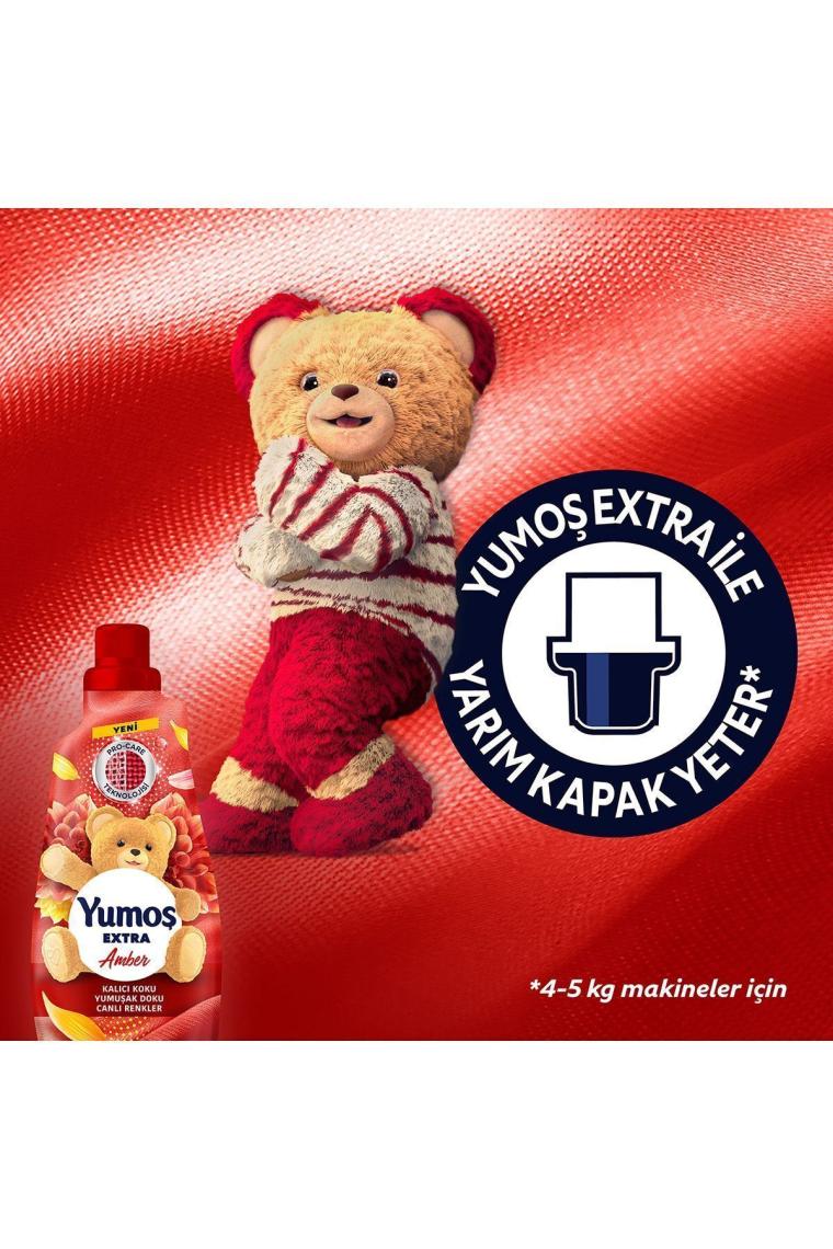 Extra Konsantre Çamaşır Yumuşatıcısı Amber 1440 ml 60 Yıkama 4adet