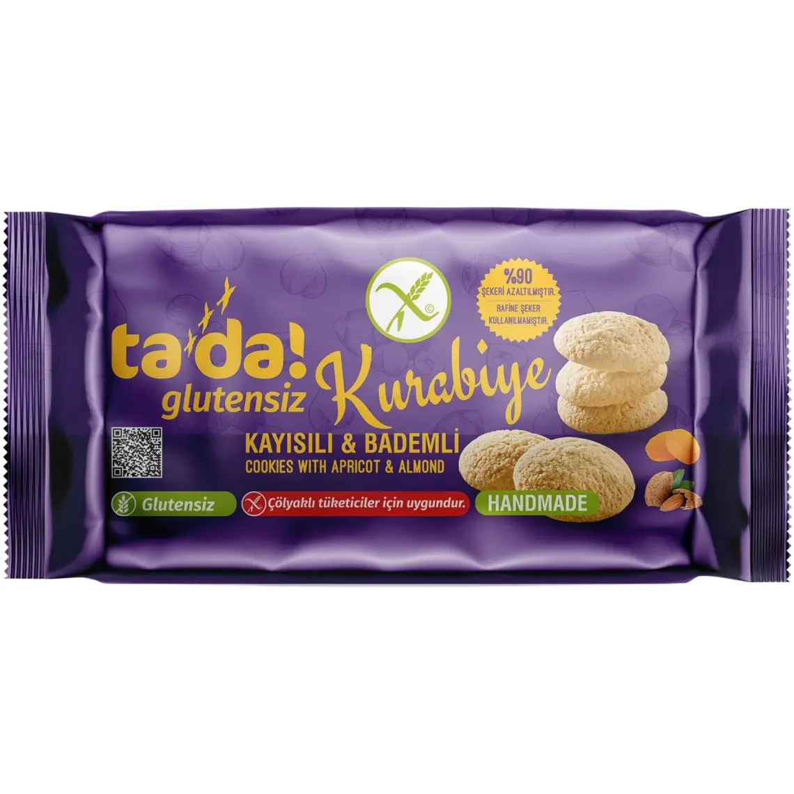 Tada Glutensiz Kayısılı Bade mli Kurabiye 75G