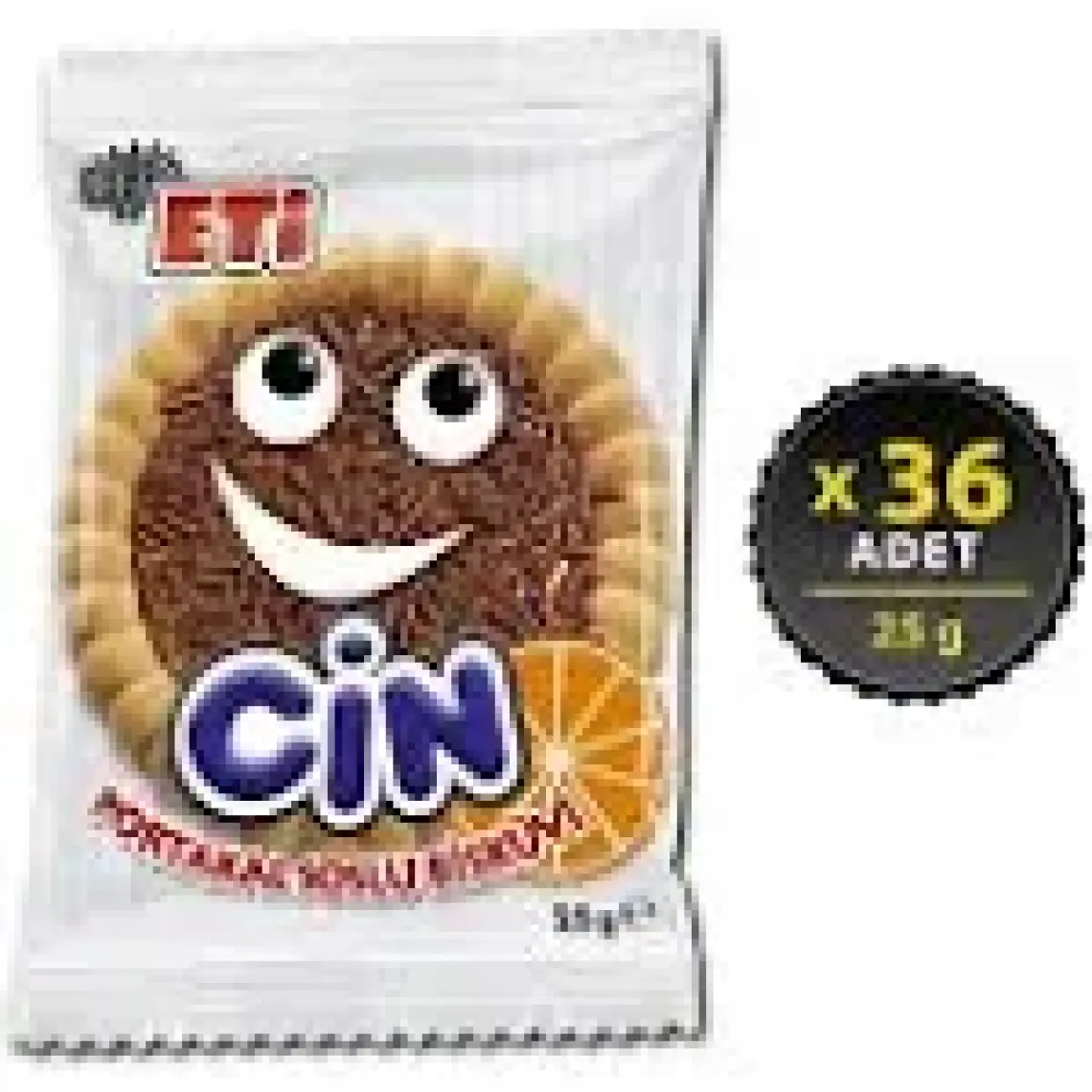 Eti Cin Portakallı Bisküvi 25 g x 36 Adet