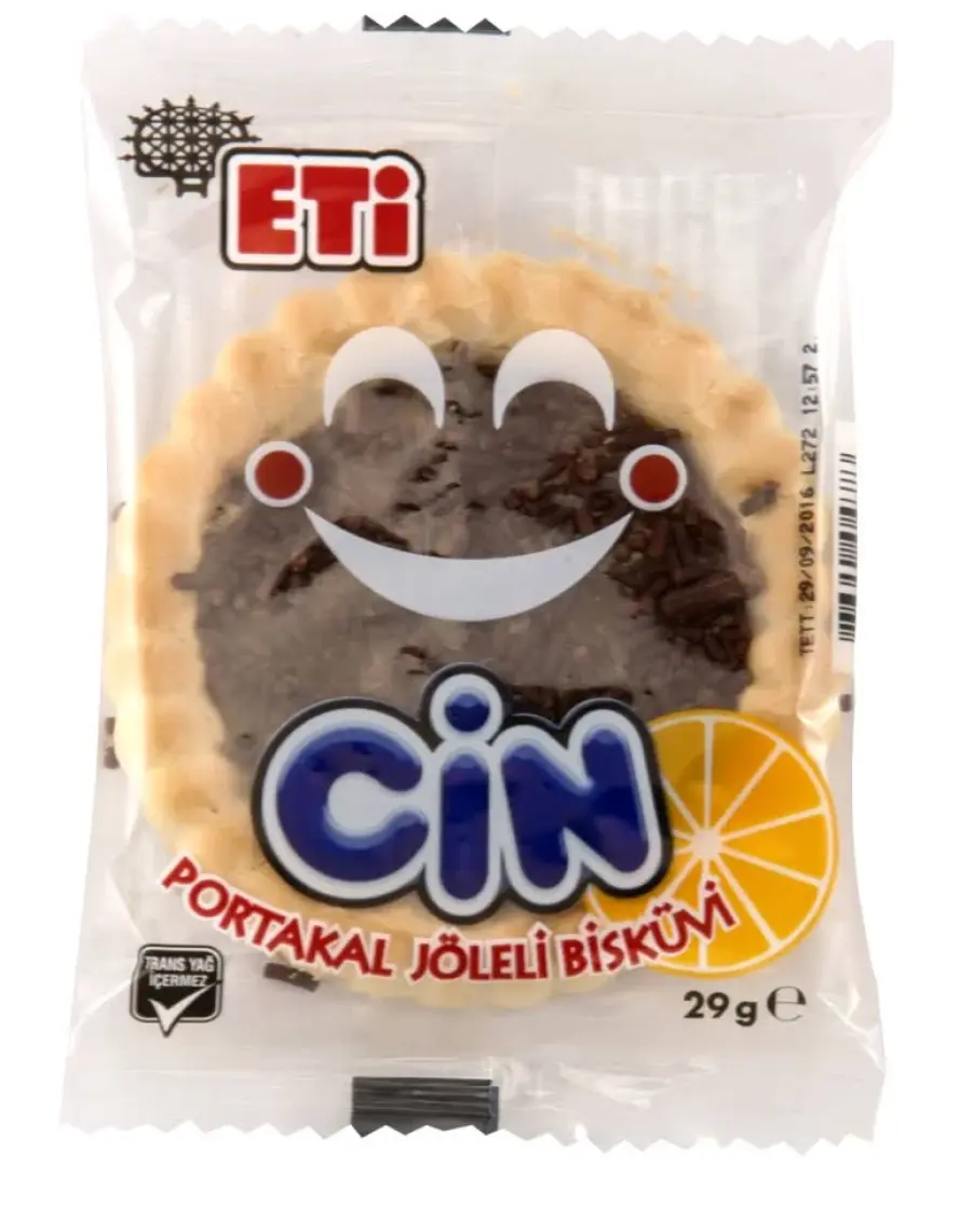 Eti Cin Portakallı Bisküvi 25 g x 36 Adet