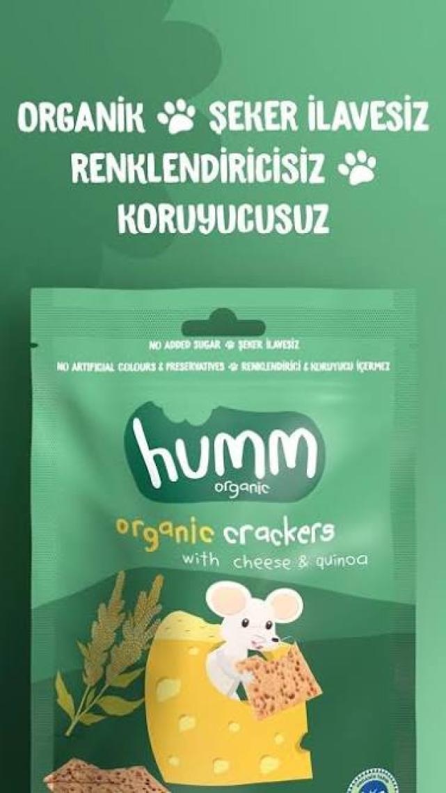 Humm Organic Peynirli Kinoalı Kraker
