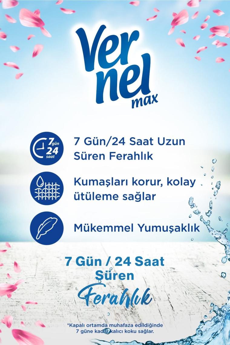 Max Konsantre Çamaşır Yumuşatıcısı 2 x 1440ml (120 Yıkama) Taze Lavanta