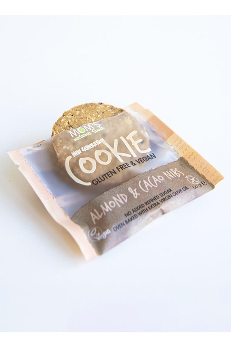 Mom's Natural Foods Badem ve Kakao Parçacıklı Kurabiye 50 gr