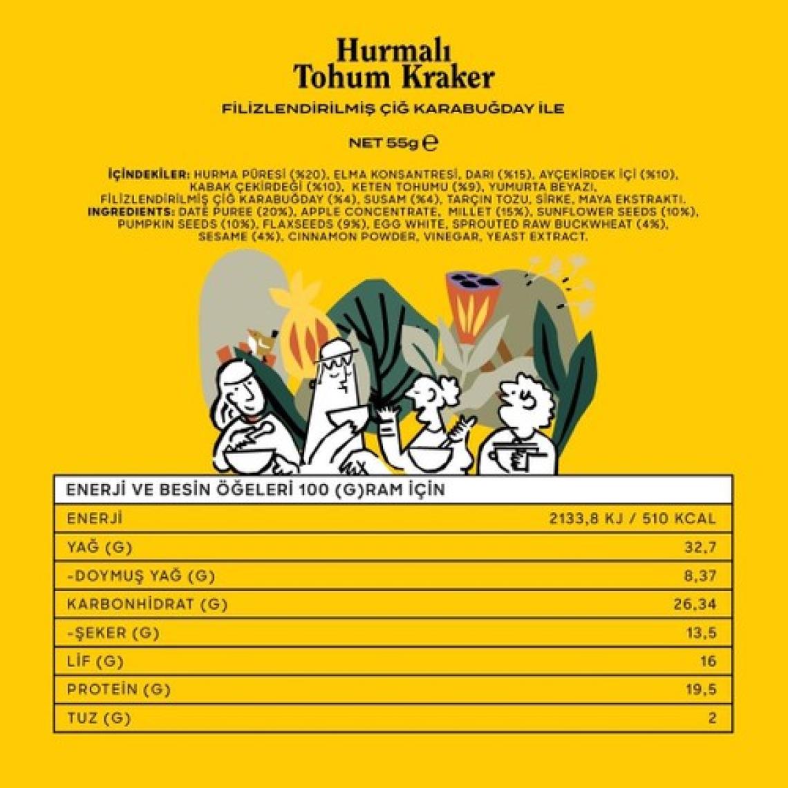 The Good Wild Hurmalı Tohum Kraker 55 gr