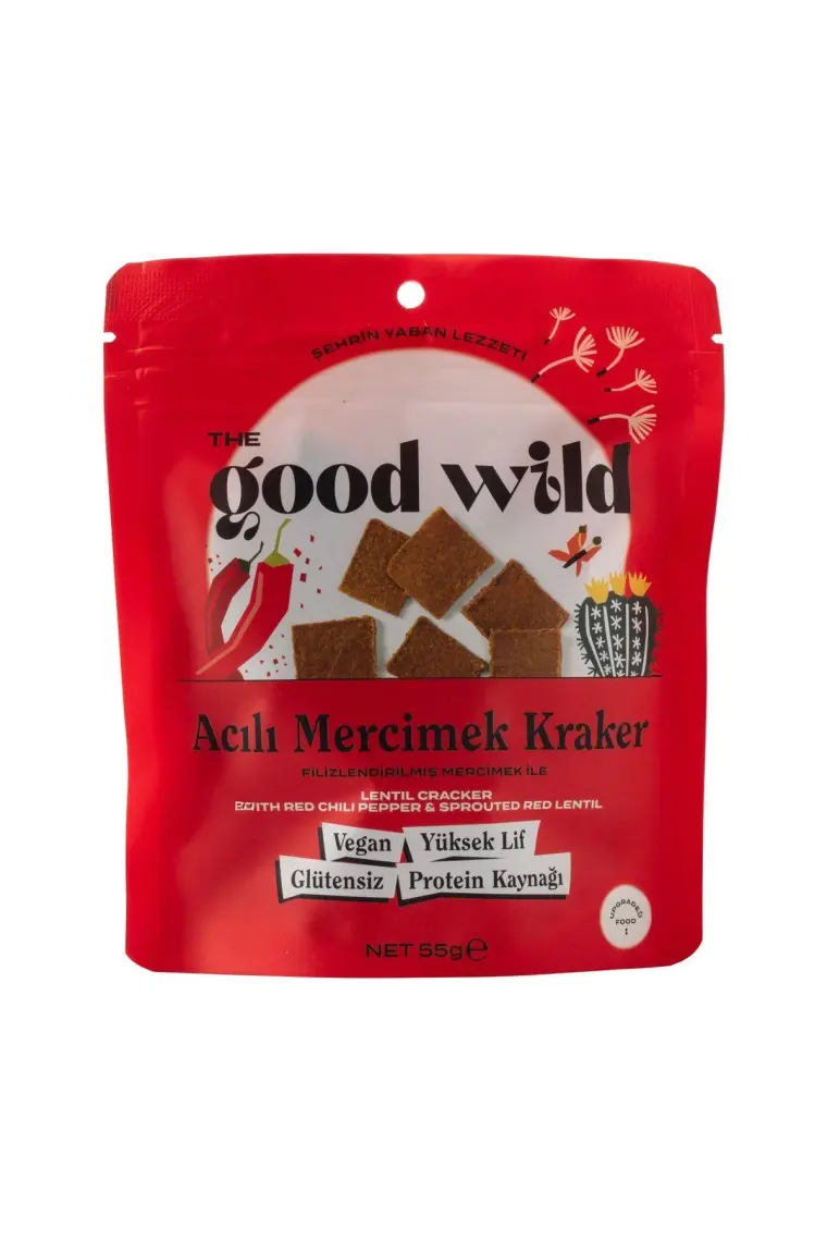 The Good Wild Acılı Mercimek Kraker 55 gr