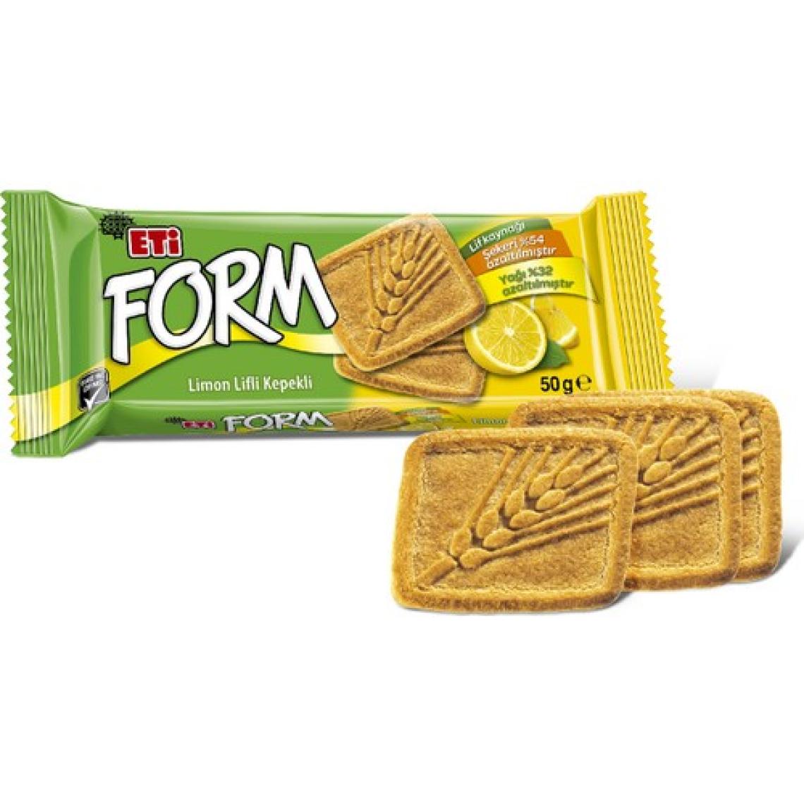 Eti Form Limon Lifli Kepekli Bisküvi 50 g x 24 Adet